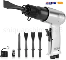 Quick Change Air Hammer + 4PCS Chisel 4500RPM 150mm Stroke Pneumatic Super Duty