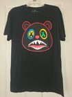 Baws Bear Tshirt Sz L 100% Cotton Black Red Blue Yellow Green
