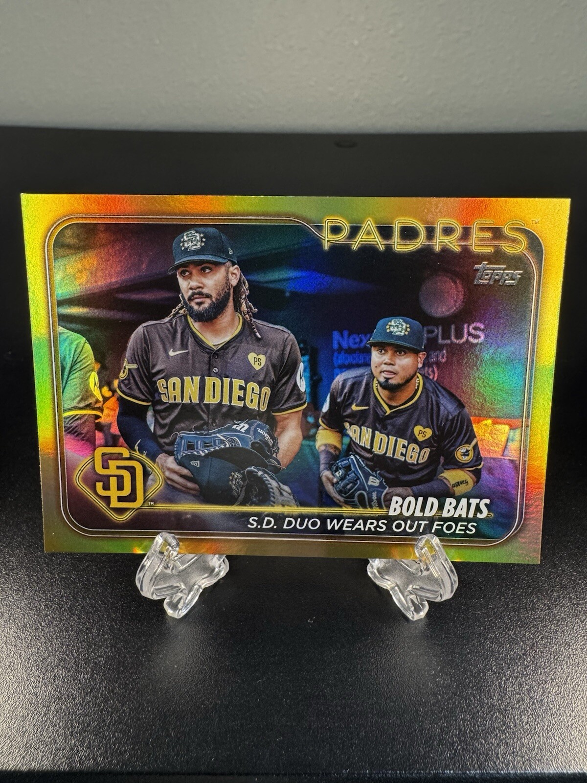 2024 Topps Update US88 Fernando Tatis & Luis Arraez Gold Foil Veteran Combo Card