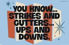 The Big Lebowski - Strikes and Gutters - Poster