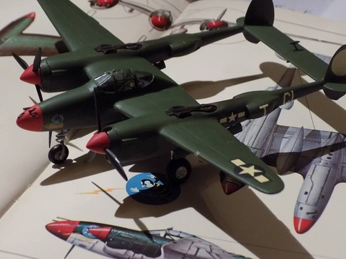 RARO Vintage MISB MATCHBOX 1/72 WW2 P-38 LIGHTNING Fighter - Foto 15 di 17
