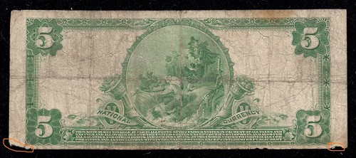 Lowell, Massachusetts, Charter #986, $5.00, 1902 PlainBack, VG/Fine, 30 Reported - Picture 4 of 4