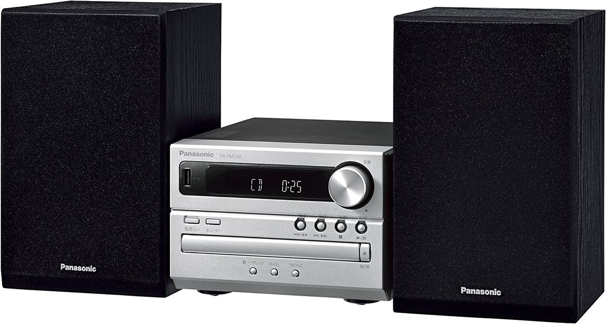 パナソニック Bluetooth CDミニコンポ シルバー SC-PM250-S Panasonic Mini-component CD Stereo system SC-PM250-S Silver
