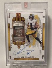 🔥RARE🔥2020 PANINI CHASE CLAYPOOL TROY OUNCE OZ SILVER AUTO ROOKIE RC STEELERS