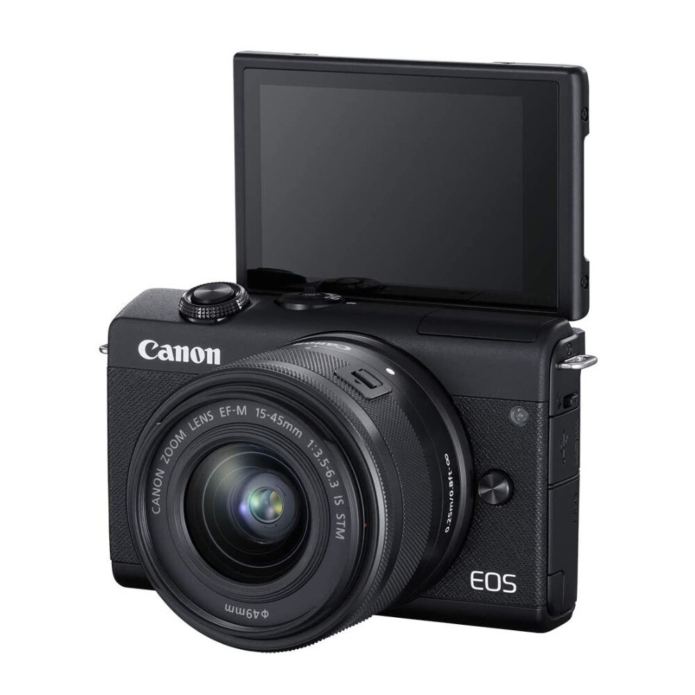Canon EOS M200 EF-M 15-45mm IS STM Kit Black 13803318265 | eBay