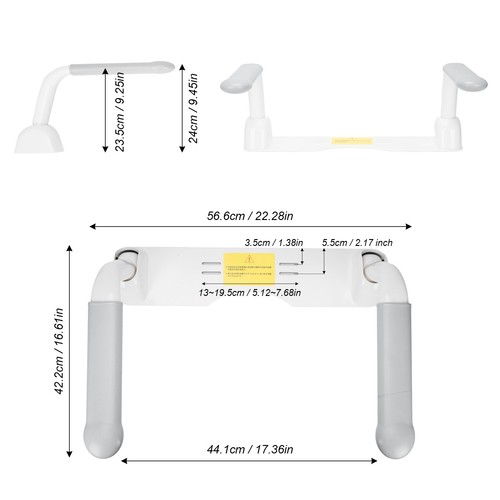 WC Aufstehhilfe Klappbar Robust Halterung Handlauf Stützgriff Toilette - Bild 8 von 16