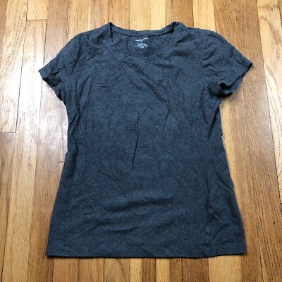 Banana Republic Shirt Girls Small Short Sleeve Top Gray Cotton Youth