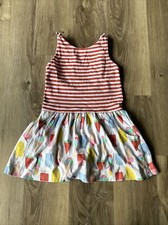 Mini Boden Girls Ice Cream Striped Tank Top Dress 4Y - 5Y
