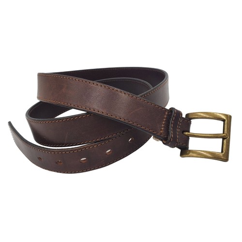 Eddie Bauer Men's Dress Casual Belt Size 48 #2130 Brown Italian Leather - Bild 6 von 17