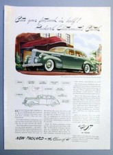 8x12 Original 1941 Packard Ad CUT YOUR FOOTWORK IN HALF!  AUTOMATIC CLUTCH