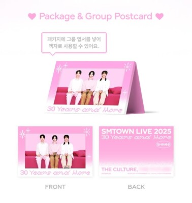 SMTOWN LIVE 2025 OFFICIAL GOODS SHINee GROUP PHOTO SET + SMTOWN LIVE 2025 OFFICIAL GOODS SHINee GROUP PHOTO SET +