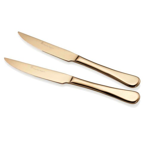Stanley Rogers 4pc Chelsea Steak Knives Set of 4 Gold - Picture 3 of 4
