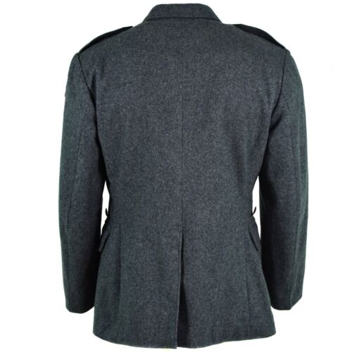 Genuine Swiss army wool jacket Switzerland military issue surplus uniform grey - Picture 4 of 11