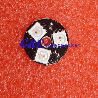10 PZ Led SMD 5050 PLCC-6 Blu Blue 3V 0,2W 3 Chips - Foto 8