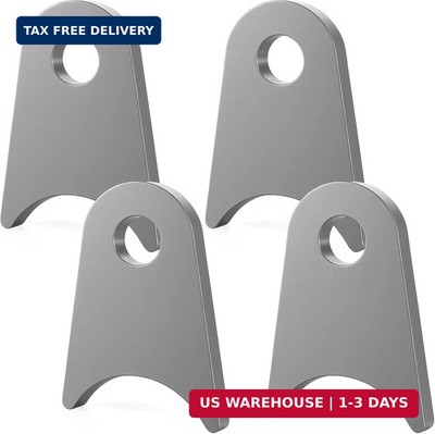 4 Pack Weld on Tabs Steel Shock Mounts 1/2 Inch Hole Axle Mount Brackets 2-3/8''