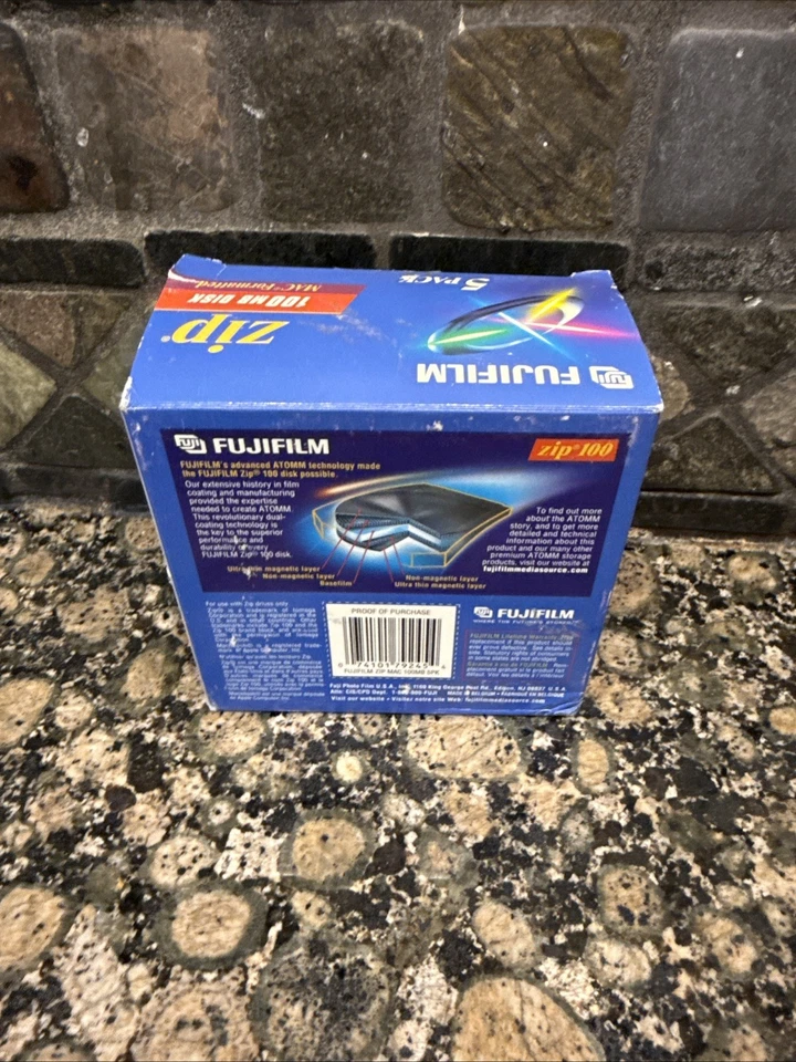 Lote de 5 discos Fuji Fujifilm Zip 100 MB formateados Mac sellados de fábrica Foto 3 de 4