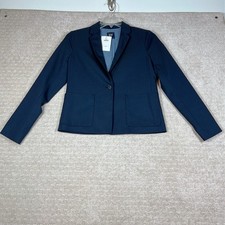 Gap Blazer Jacket Women s Sz 4 Dark Navy Blue Single Breasted Lined New W Tags