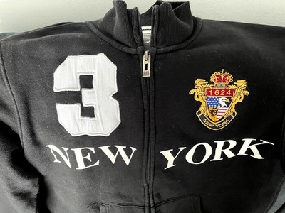Robin Ruth 3 New York UNISEX Check Measuremts Zip Fleece Jacket