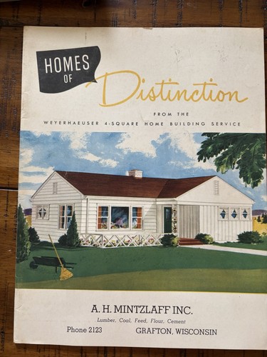 Vintage 1949 MCM Mid Century Home Designs House Plans Designs Catalog