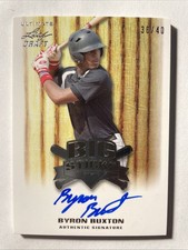 2012 Leaf Ultimate Draft BYRON BUXTON Rookie Big Sticks On Card Auto /40 TWINS?. rookie card picture