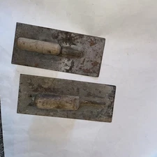 2 Vintage Kraft Tool Concrete Finishing Trowel 4 1/2”x 10 And 11” Construction