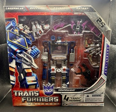 Transformers 25th Anniversary SDCC Exclusive Soundwave With 4 Cassettes HASBRO