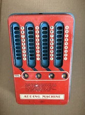 Wolverine Antique Manual Mechanical Adding Machine Calculator, Metal