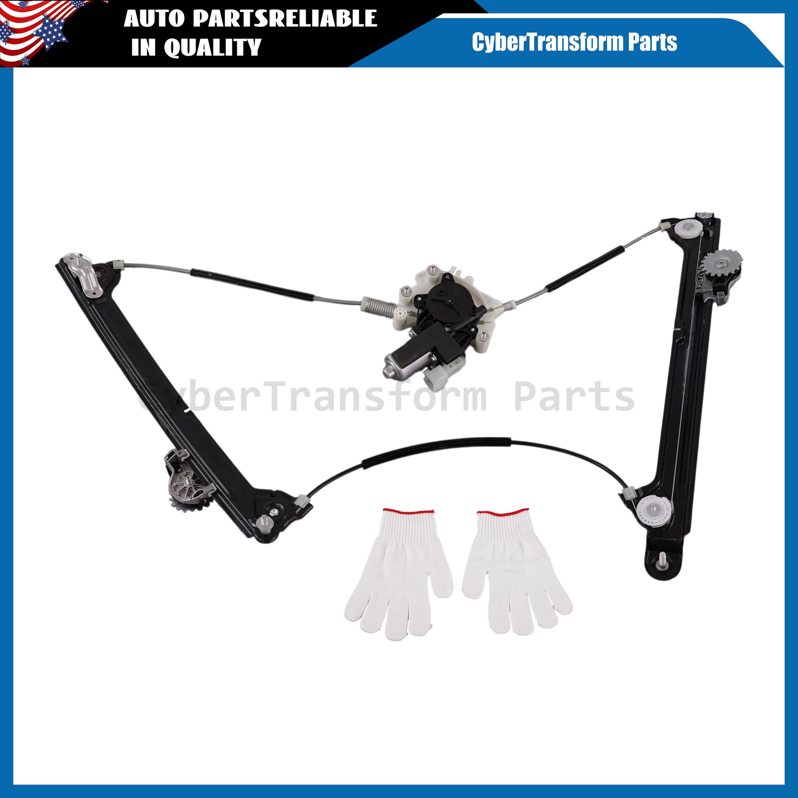 Fits 2017-2024 Maserati Levante M161 FL Driver Side Window Regulator W/Motor