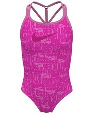 Nike Big Girls Retro Flow T-Crossback One-Piece Swimsuit - Fierce Pink size XL