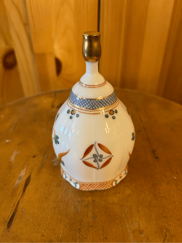 The Danbury Mint Bell Sango China, Hecho en Japón diseño azul y naranja (8549) - Imagen 2 de 8
