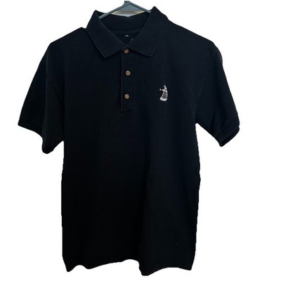 Dr Who Men s Black 100% Cotton Polo Shirt Size Small With Logo