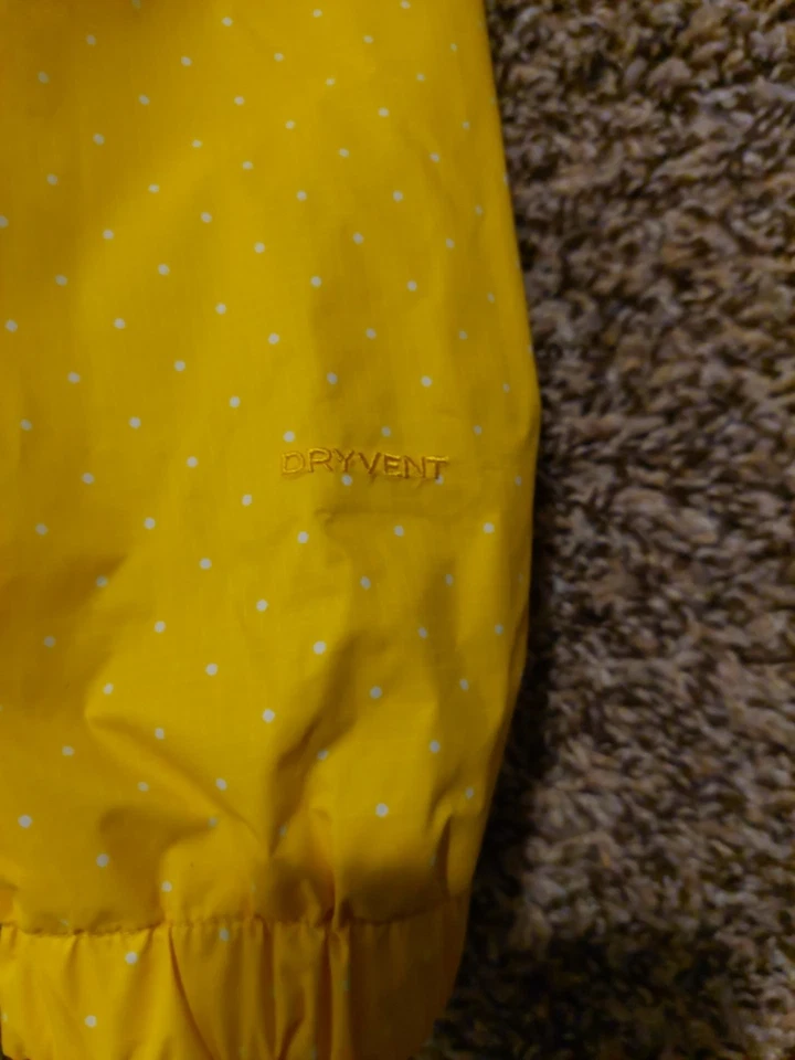 Chaqueta de Lluvia The North Face Para Mujer S Azul Marino Lunares Con Capucha Cremallera Completa Exterior Foto 3 de 4