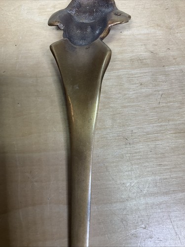 C1920’s Johnny Griffin Brass Letter Opener 9” - Picture 8 of 10