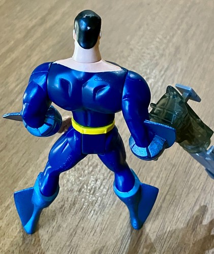 1996 Kenner City Camo Superman 5 Inch Deluxe Actionfigur mit Tracking Launcher - Bild 3 von 4