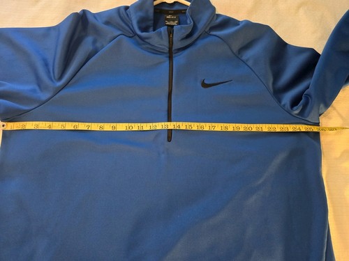 Sudadera Pullover Para Hombres Talla 2x XL Nike Dri-Fit 1/4 Cremallera Azul Usada en Excelente Condición - Imagen 7 de 10