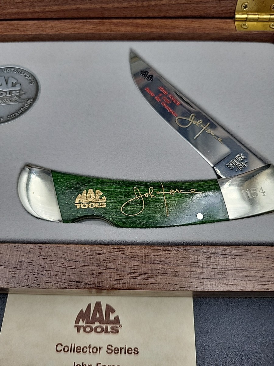 Mac Tools Motorsports John Force Racing Knife and Coin Set Unused