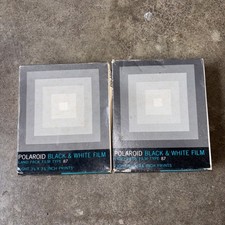 2- Vintage Polaroid Type 87 Black  White Land Pack Film - Expired 1979 - Sealed