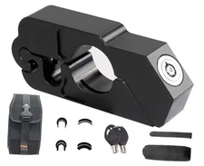 Motorcycle Throttle Lock - Heavy Duty Motorcycle Locks Anti Theft, Black