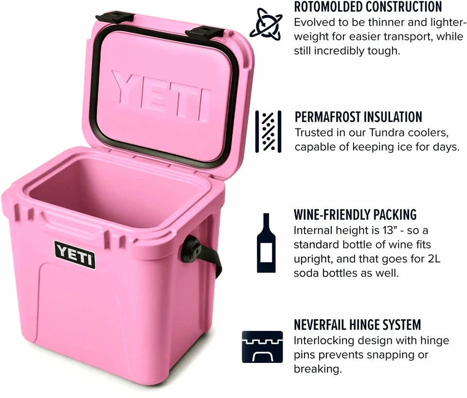 Yeti Roadie 24 Enfriador Duro Raro Power Pink ¡Edición Limitada! Foto 4 de 4