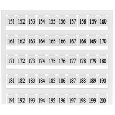 TS3-MT5-151-200, Marking Tag, 151-200, fits 2.5mm terminal blocks