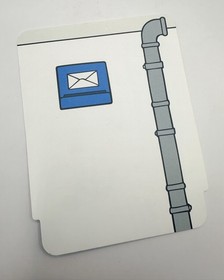 Lego Duplo Police Station Flat Plastic Backdrop From Set #4691