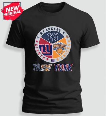 NEW - Giants, Knicks, Yankees Proud 3 Teams T-Shirt - Full Size