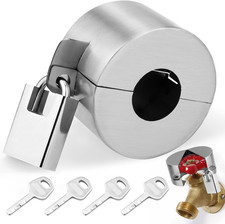 Outdoor Faucet Lock, Water Hose Bib Spigot Lock Stainless Steel Cover Padlock