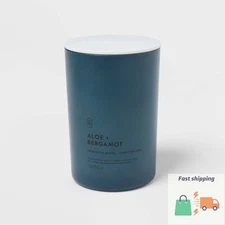 Glass Jar Candle - Threshold™ Scent Aloe and Bergamot Size 19oz