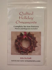 Kits by Kalt Quilted Holiday Ornaments Complete No Sew Pattern The Starry Night