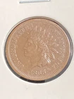 1865 Fancy 5 Indian Head Cent in Very Fine