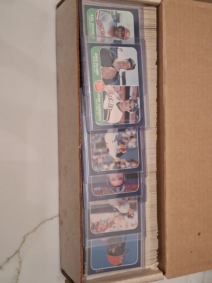 1986 FLEER БЕЙСБОЛ ПОЛНЫЙ НАБОР 1-660 КАРТ MLB JOSE CANSECO ДЕБЮТАНТ/Отличный набор! - Изображение 2 из 3