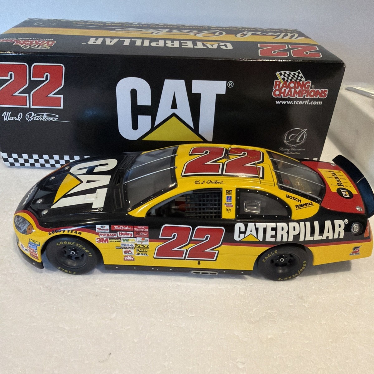 22 Ward Burton CAT Dealers 2002 DODGE INTREPED Nascar | eBay