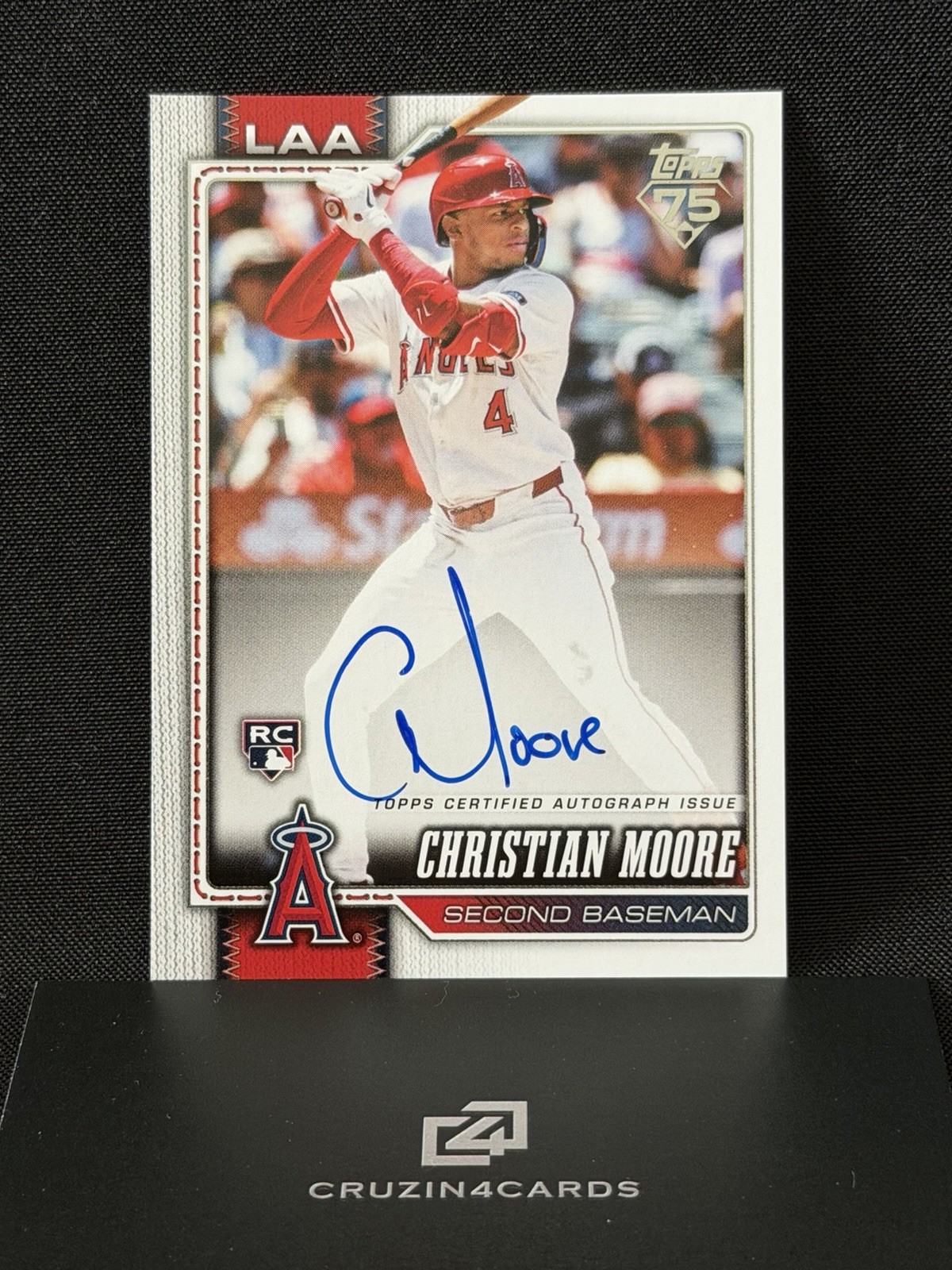 2026 Topps Series 1 - Christian Moore Flagship Real One On Card Rookie Auto