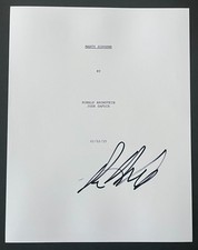 RONALD BRONSTEIN SIGNED AUTOGRAPH MARTY SUPREME MOVIE SCRIPT w/EXACT PROOF & COA